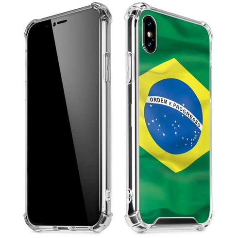 Brazil Flag iPhone X/XS Clear Case